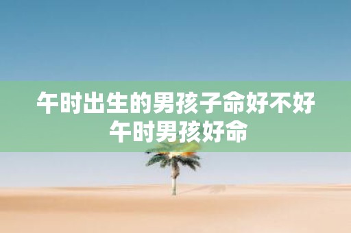 午时出生的男孩子命好不好 午时男孩好命