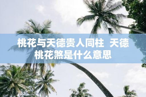 桃花与天德贵人同柱 天德桃花煞是什么意思