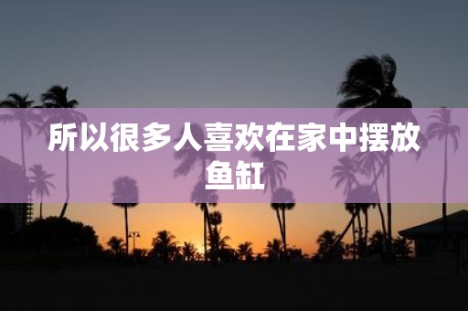 所以很多人喜欢在家中摆放鱼缸