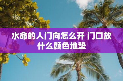 水命的人门向怎么开 门口放什么颜色地垫