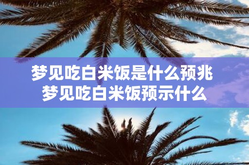 梦见吃白米饭是什么预兆 梦见吃白米饭预示什么