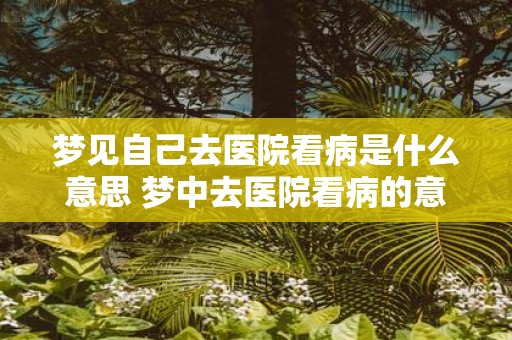 梦见自己去医院看病是什么意思 梦中去医院看病的意义