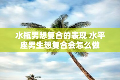 水瓶男想复合的表现 水平座男生想复合会怎么做