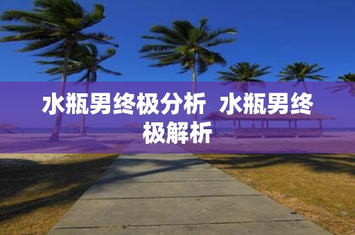 水瓶男终极分析 水瓶男终极解析
