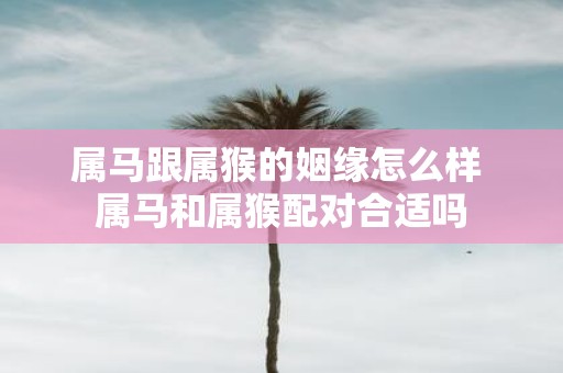 属马跟属猴的姻缘怎么样 属马和属猴配对合适吗
