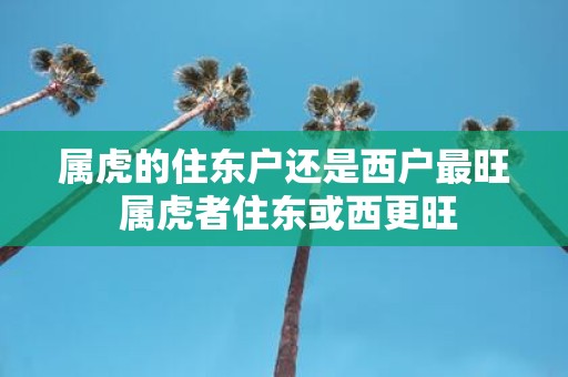 属虎的住东户还是西户最旺 属虎者住东或西更旺