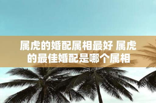 属虎的婚配属相最好 属虎的最佳婚配是哪个属相