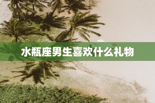 水瓶座男生喜欢什么礼物
