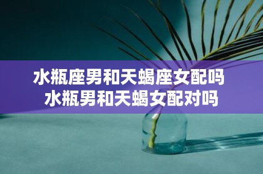 水瓶座男和天蝎座女配吗 水瓶男和天蝎女配对吗