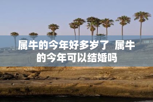 属牛的今年好多岁了 属牛的今年可以结婚吗