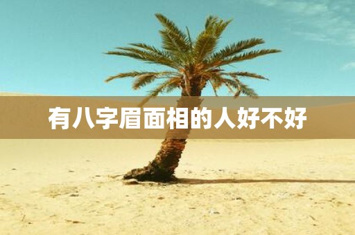 有八字眉面相的人好不好