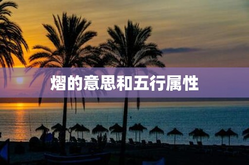 熠的意思和五行属性