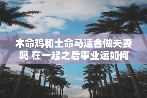 木命鸡和土命马适合做夫妻吗 在一起之后事业运如何