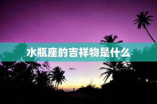 水瓶座的吉祥物是什么
