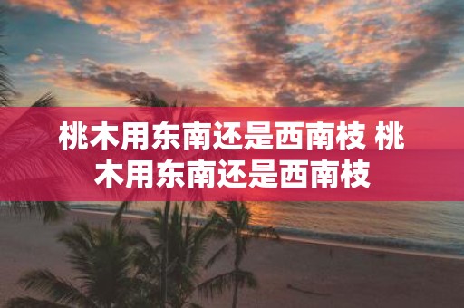 桃木用东南还是西南枝 桃木用东南还是西南枝