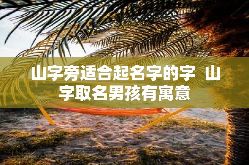 山字旁适合起名字的字 山字取名男孩有寓意