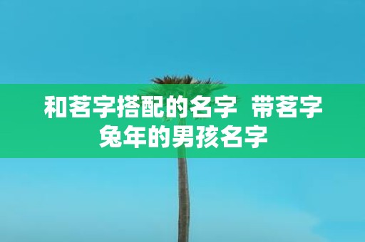 和茗字搭配的名字 带茗字蛇年的男孩名字