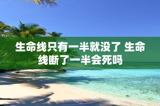 生命线只有一半就没了 生命线断了一半会死吗