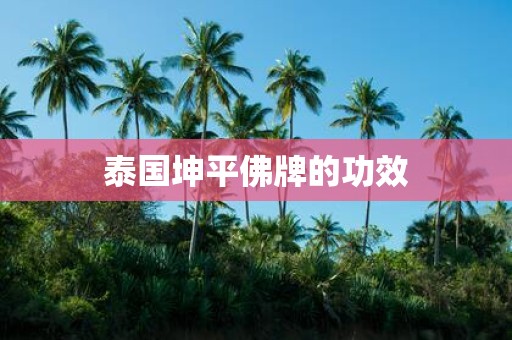 泰国坤平佛牌的功效
