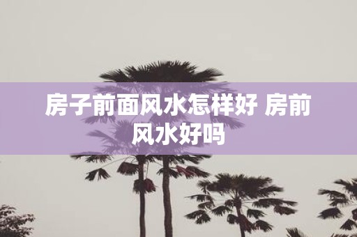 房子前面风水怎样好 房前风水好吗