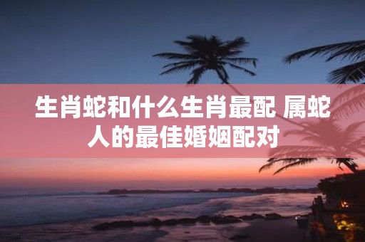 生肖蛇和什么生肖最配 属蛇人的最佳婚姻配对