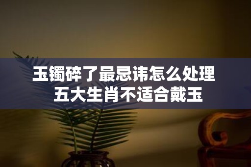 玉镯碎了最忌讳怎么处理 五大生肖不适合戴玉