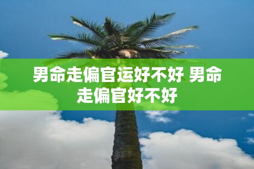 男命走偏官运好不好 男命走偏官好不好