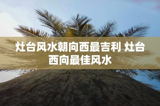 灶台风水朝向西最吉利 灶台西向最佳风水