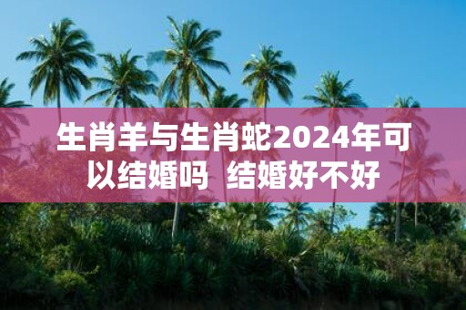 生肖羊与生肖蛇2025年可以结婚吗 结婚好不好