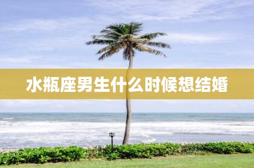 水瓶座男生什么时候想结婚