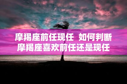 摩羯座前任现任 如何判断摩羯座喜欢前任还是现任