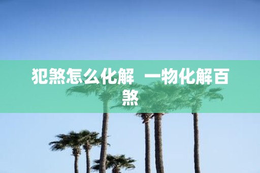 犯煞怎么化解 一物化解百煞
