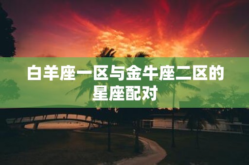 白羊座一区与金牛座二区的星座配对