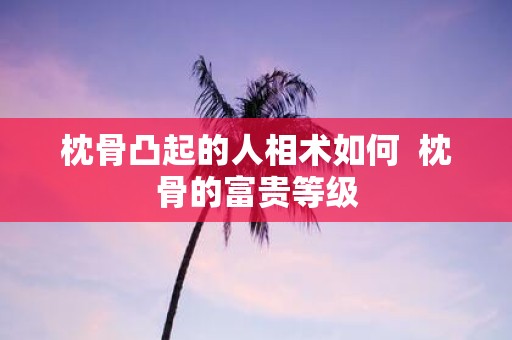 枕骨凸起的人相术如何 枕骨的富贵等级