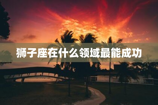 狮子座在什么领域最能成功