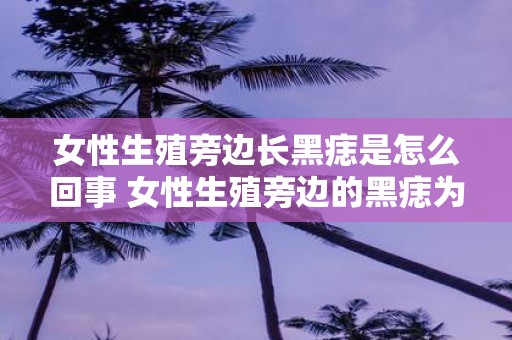女性生殖旁边长黑痣是怎么回事 女性生殖旁边的黑痣为何
