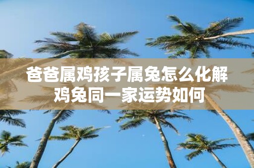 爸爸属鸡孩子属兔怎么化解 鸡兔同一家运势如何