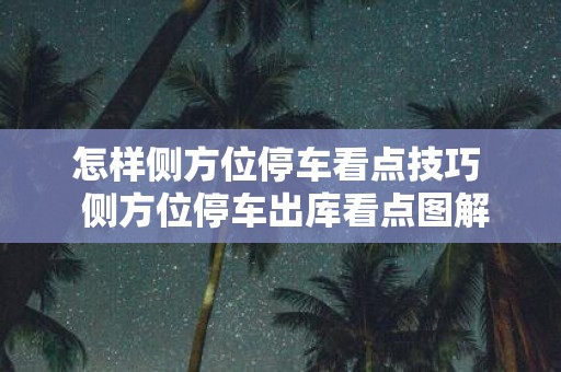 怎样侧方位停车看点技巧 侧方位停车出库看点图解