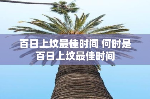 百日上坟最佳时间 何时是百日上坟最佳时间