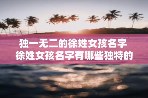 独一无二的徐姓女孩名字 徐姓女孩名字有哪些独特的选择