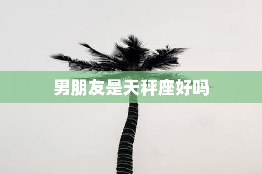 男朋友是天秤座好吗