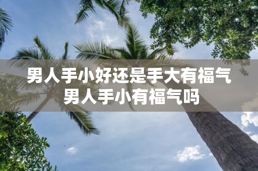 男人手小好还是手大有福气 男人手小有福气吗