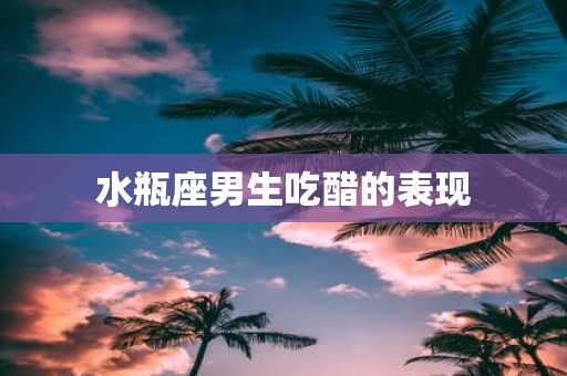 水瓶座男生吃醋的表现
