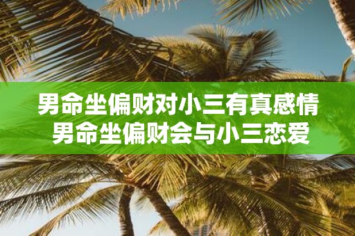 男命坐偏财对小三有真感情 男命坐偏财会与小三恋爱