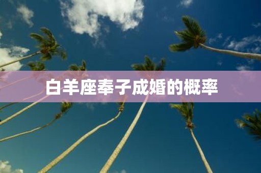 白羊座奉子成婚的概率