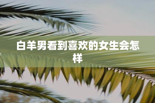 白羊男看到喜欢的女生会怎样