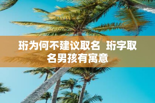 珩为何不建议取名 珩字取名男孩有寓意