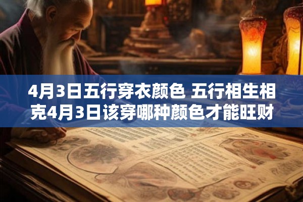 4月3日五行穿衣颜色 五行相生相克4月3日该穿哪种颜色才能旺财招福