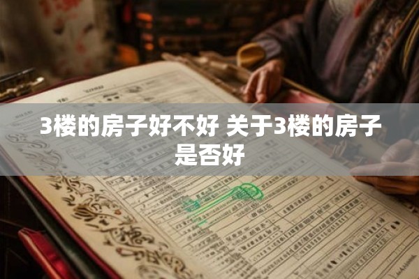3楼的房子好不好 关于3楼的房子是否好 3楼的房子好不好 关于3楼的房子是否好