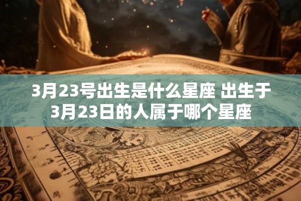 3月23号出生是什么星座 出生于3月23日的人属于哪个星座